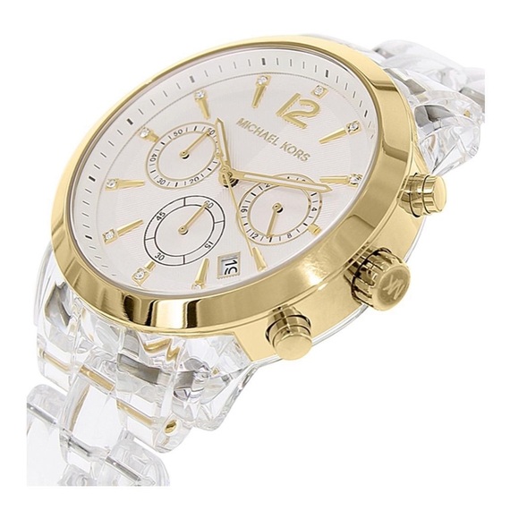 Michael Kors Watch Clear Acrylic 